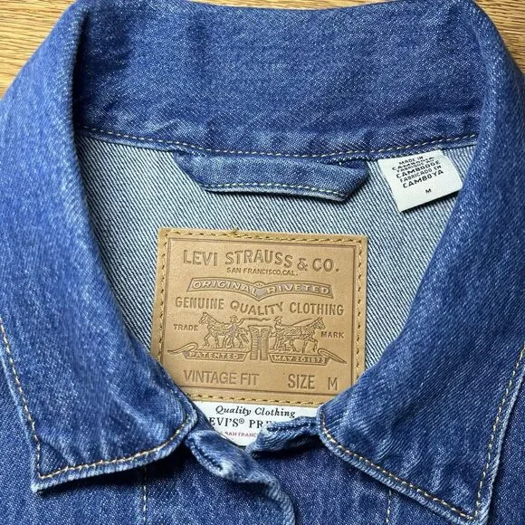 Pink & Silver Fashion Boho-Chic One Of A Kind Levi's Hand Beaded M Denim Jacket - Picture 12 of 16